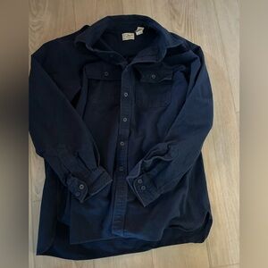 LL Bean Men’s Chamois Navy Flannel